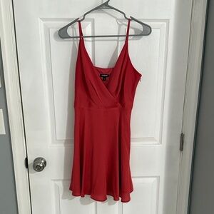 Express pink Sleeveless Wrap Dress